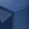 GlasFlength Decorative Storage Cabinets, Wood Frame, with Drawer, Grooved Sliding, Flexible movement, Blue, 59.8"*15.7"*32" - 2 of 4