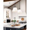 Z-Studio 18" Brushed Nickel One-Light Pendant - Coastal Charm & Farmhouse Elegance - 4 of 4