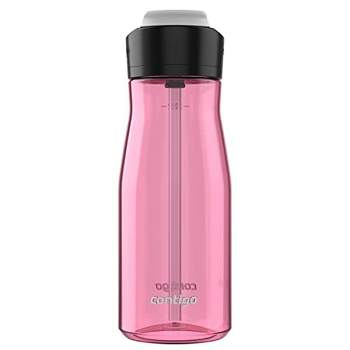 ThermoFlask 40 oz Tritan Plastic Spout Water Bottle, 2 Pack, Pink, Blue 