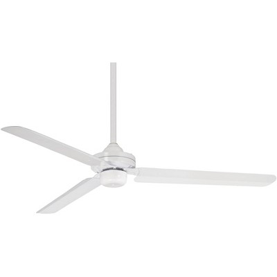 54" Minka Aire Steal Flat White Ceiling Fan with Wall Control