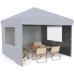 10 X 10ft Pop-Up Canopy, Foldable Outdoor Sunshade Shelter, One-Push Setup Tent for Events, Parties, Camping and Commercial - 1 of 4
