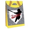 Big Dot of Happiness Grand Slam - Fastpitch Softball - Birthday or Baby Shower Gift Favor Bags - Party Goodie Boxes - Set of 12 - 3 of 4