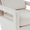 Okak Velve Accent Chair with Comfy Upholstery Removable cushion and Solid Wood Legs Elegant Reading Armchair for Living Room Waiting Room, Light Blue - 2 of 4