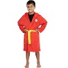DC Comics Kids Superhero Plush Fleece Hooded Costume Robe - 2 of 4