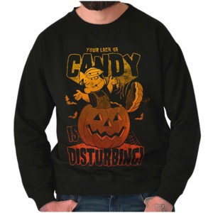Retro Halloween Dennis Lack of Candy Sweatshirt for Men or Women Brisco Brands - 1 of 4