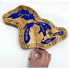 Creative Design - Handmade Wooden Michigan Cribbage Board with Great Lakes - 2 of 4