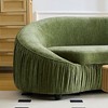 VYNXARIA Modern Design Curved Shaped Sofa Couch for Living Room,Upholstered Fabric 4-Seat Sofa No Need to Assembly Couch for Apartment - 3 of 4
