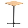 HOMCOM 24" Industrial Modern Pub Bar Table, 40.5 Inch Height Adjustable Cocktail table Square Dining Table for Kitchen or Dining Room - 4 of 4