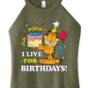 Women's - Garfield - I Live For Birthday's Graphic High Neck Tank - 2 of 3