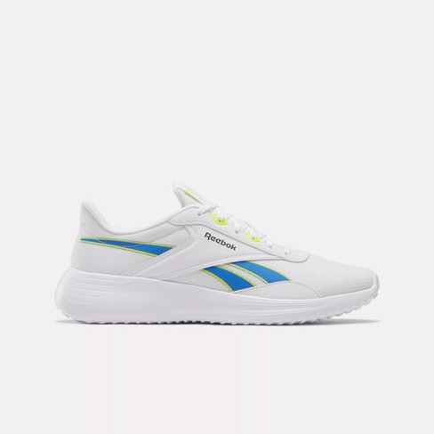 Reebok Lite 4 Shoes 13 White Kinetic Blue Acid Yellow