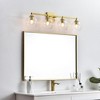 Elegant Lighting Foster 4 light Chrome and Clear Bath Sconce - 2 of 4