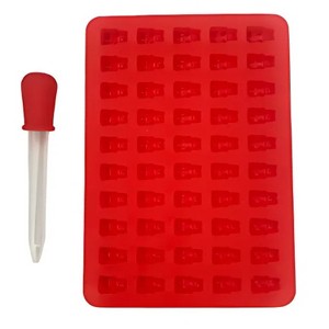 Kitcheniva Silicone Gummy Bear Mold with Dropper, 1 Pc Red - 1 of 4