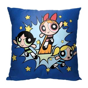 Cartoon Network Powerpuff Girls Little Crime Fighters Pillow 18x18 Inches - 1 of 2