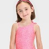 Toddler Girls' Cut Out One Piece Swimsuit With Bow - Cat & Jack™ - 3 of 3