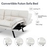 Dyonery 71" Convertible Futon Sofa Bed,Modern Memory Foam Futon Couch with Detachable Cushion,Adjustable Backrest & Armrest - 4 of 4