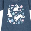 - Instant Message - Easter Scene Graphic Short Sleeve Fleece Dress - 2 of 4