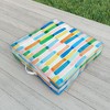 Jacqueline Maldonado Dreamy Watercolor Dashes Multi Outdoor Floor Cushion - Deny Designs - 2 of 2