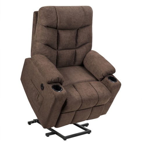 Reclining Chair, Upholstered Sofa Chair with Lumbar Support, Recliner Chair  for Elderly 