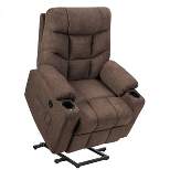 Costway Power Lift Chair Electric Recliner Sofa for Elderly Fabric Reclining Sofa w/ 8 Point Massage