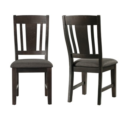 Rustic Gray Oak 7-Piece Dining Set with Lattice Back Chairs