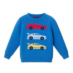 Andy & Evan  Toddler  Racecar Pullover Sweater - 1 of 3