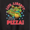 Boys' - Teenage Mutant Ninja Turtles - Life Liberty Pursuit Of Pizza Graphic Long Sleeve Fleece Sweatshirt - 2 of 4