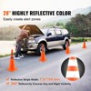 VEVOR Safety Cones, 4 Pack 28 inch Collapsible Traffic Cones, Construction Cones with Reflective Collars, Wide Base and A Storage Bag - 3 of 4