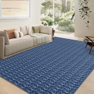 Washable Area Rug Baby Room Contemporary Boho Non-Slip Low Pile Stain-Resistant No-Shedding Easy-Clean Modern Dorm Home Office - 1 of 4