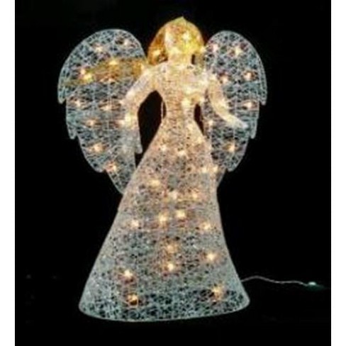 Northlight 48" Elegant Glittered Lighted Angel Outdoor Christmas