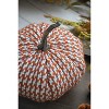 Gulches Series Multicolored Shatterproof Grid Pumpkin Harvest Festival Ornament - 4 of 4