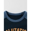 MyKids-USA Boys’ Animal And Letters Print Color Patchwork T-Shirt In European And American Style - 4 of 4