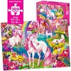 QUOKKA 300 Pieces Puzzles for Kids Ages 10-12 - 3X Set Floor Jigsaw Puzzles for 8-10 yo - Toy for Learning Unicorn - 2 of 4