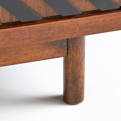 Mason 63" Tobacco Brown Black Mid-Century Modern Buffet