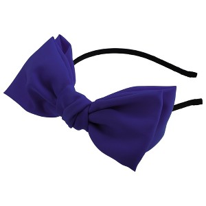 Unique Bargains Women's Fashion Satin Bow Knot Headband 0.31 Inch Wide 1 Pc - 1 of 4