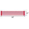 Big Dot of Happiness Red Stripes - Petite Simple Party Paper Table Runner - 12 x 60 inches - 3 of 4