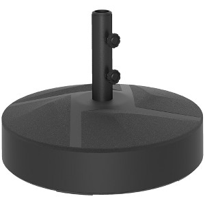Outsunny Patio Umbrella Base Holder Outdoor Umbrella Stand, Filled Up to 66lbs with Stand or 55lbs with Water for Garden Poolside - 1 of 4