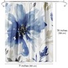 Americanflat 71" x 74" Shower Curtain, Indigo Version Finesse I Indigo Version by PI Creative Art - 2 of 4