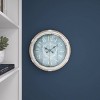 Metal Wall Clock with Rope Accents - Olivia & May - 4 of 4