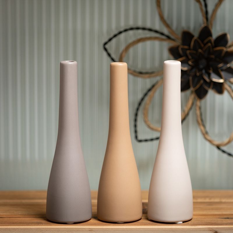 Sullivans Slim Ceramic Vase Set of 3, 8.5"H, 3 of 7