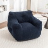 Lyngins 37" Giant Bean Bag Chair, Pre-Filled Lazy Chair with Removable Cover, High-Density Foam Accent Chair with Armrests, Single Sofa Chair - 2 of 4