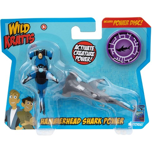 Jazwares Wild Kratts Creature Power Action Figure Toys - Hammerhead Shark Power, Set of 2 - image 1 of 4
