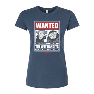 Women's - Home Alone - Wanted Wet Bandits-Juniors Fitted Graphic T-Shirt Fitted Graphic T-Shirt - 1 of 2