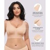 SHAPELLX Post Surgery Bras Front Closure Compression Bra for Women Wirefree Mastectomy Bra with Adjustable Straps—Beige 38 - 2 of 3