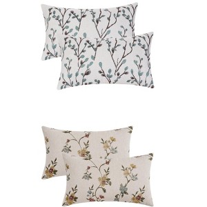 REGALWOVEN 4 Pcs Floral Pattern Throw Pillow Cases for Home Decor - 1 of 4