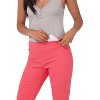 Rekucci Women's Pull-On Mid-Rise Straight-Leg Capri Pants with Tummy Control and Hidden Pocket - 4 of 4