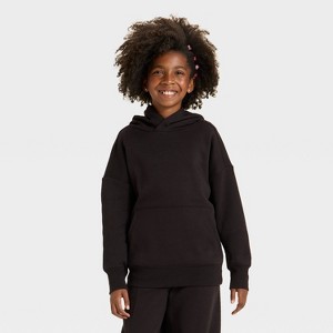 Girls' Oversized Fleece Hoodie Sweatshirt - art class™ - 1 of 3