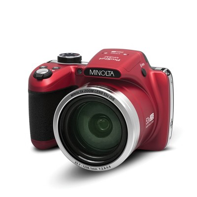 Minolta MN53Z-R 16.0-Megapixel 53x Zoom Bridge Camera (Red)