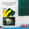 Lola Products Pot Brite Scouring Fiber Pad, Durable Nylon & Polyester Scrub Pad, 4" x 6" Cleaning Pads, Removes Grease & Baked-On Foods, 18 Pack - 3 of 4