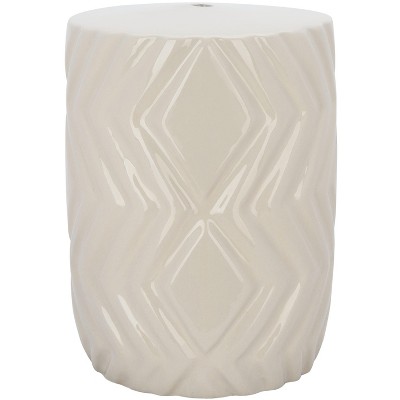 Carsyn Garden Stool  - Ivory - Safavieh