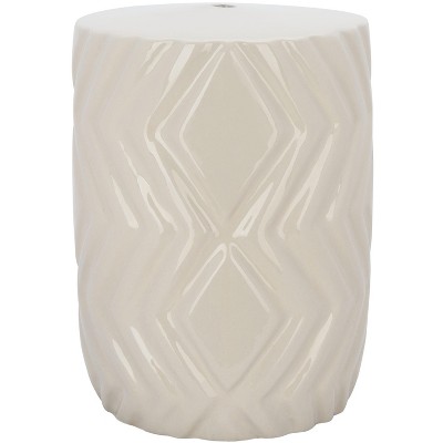 Carsyn Garden Stool  - Ivory - Safavieh